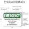 Signmission Service Disconnects Shut Off All In Event, 5 in W x Rectangle, Vinyl Decal OS-2PACK-EM-D-35-L-10419 - alternate 2